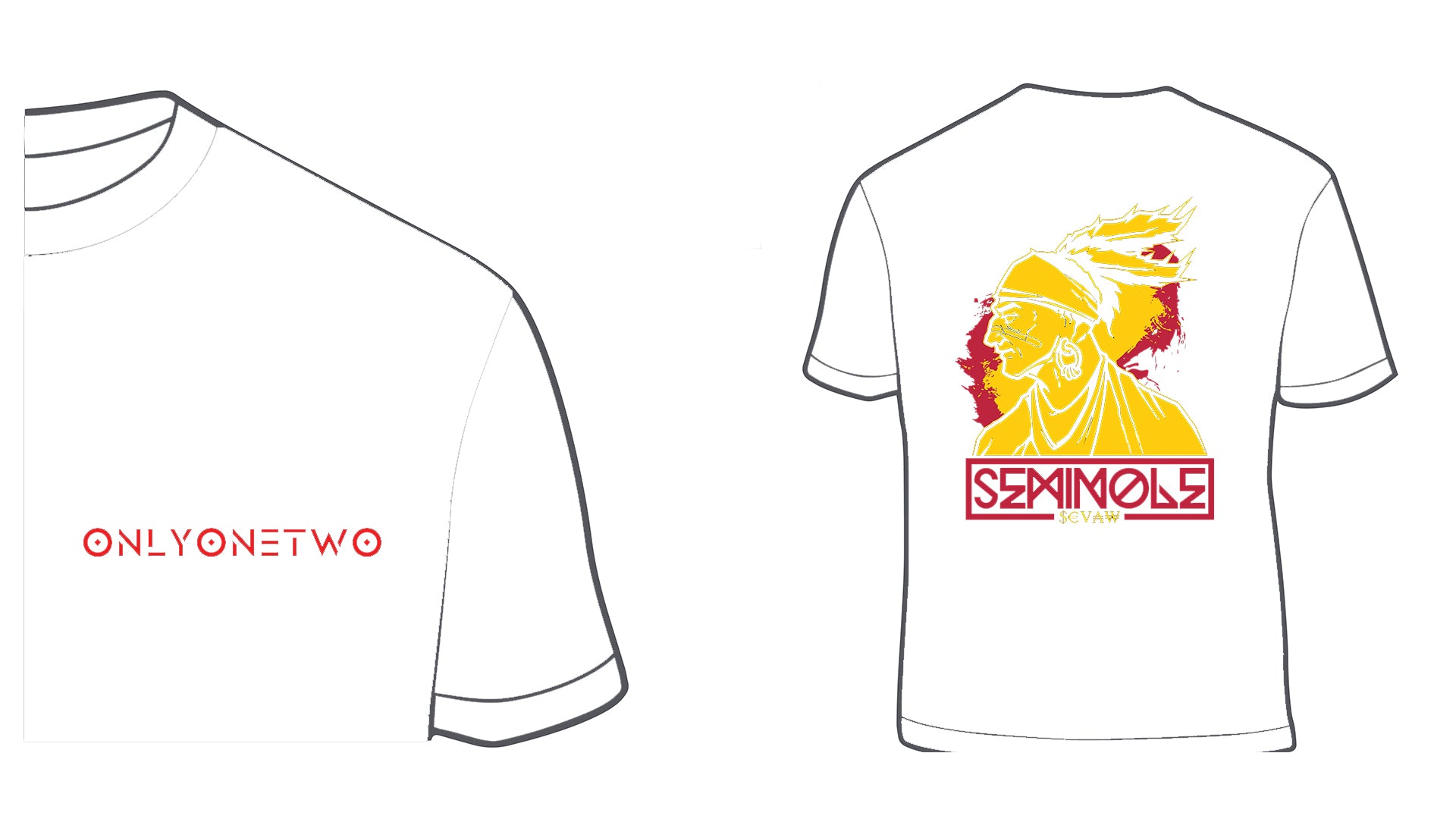 SEMINOLE LOGO T-SHIRT - WHITE